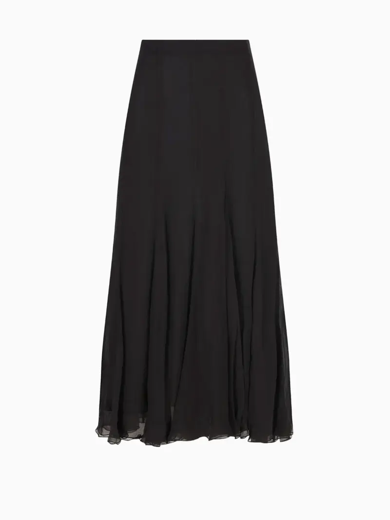 Chiffon maxi skirt