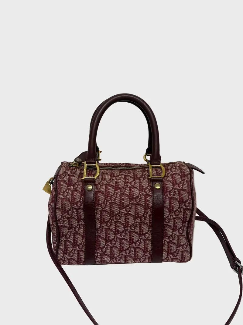 Christian Dior Boston Trotter Rojo Burdeos – Con Bandolera