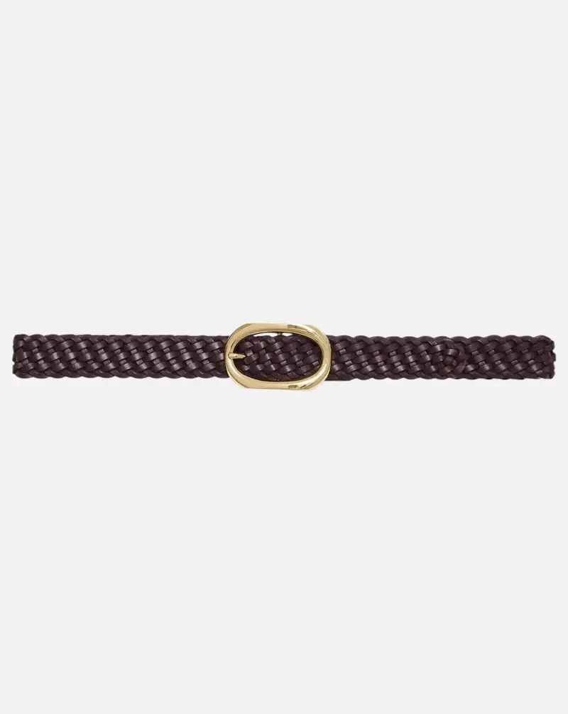 Cinturon Anine Bing SIGNATURE LINK BELT BRAIDED - FIG