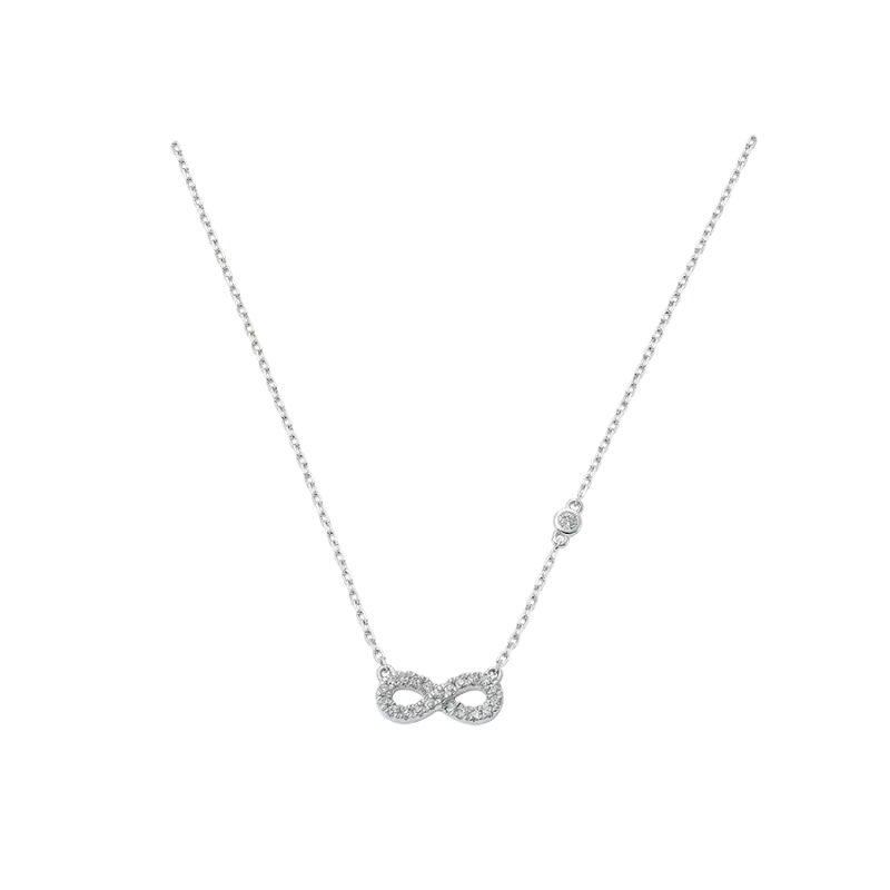 Colgante Bianca diamantes, oro blanco