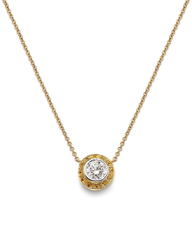 Colgante Bouquet Mini diamante, oro