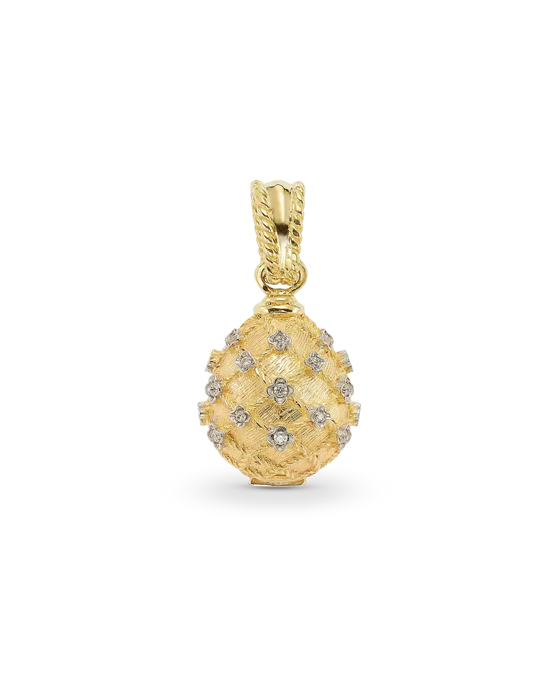 Colgante Colón diamantes mini, oro
