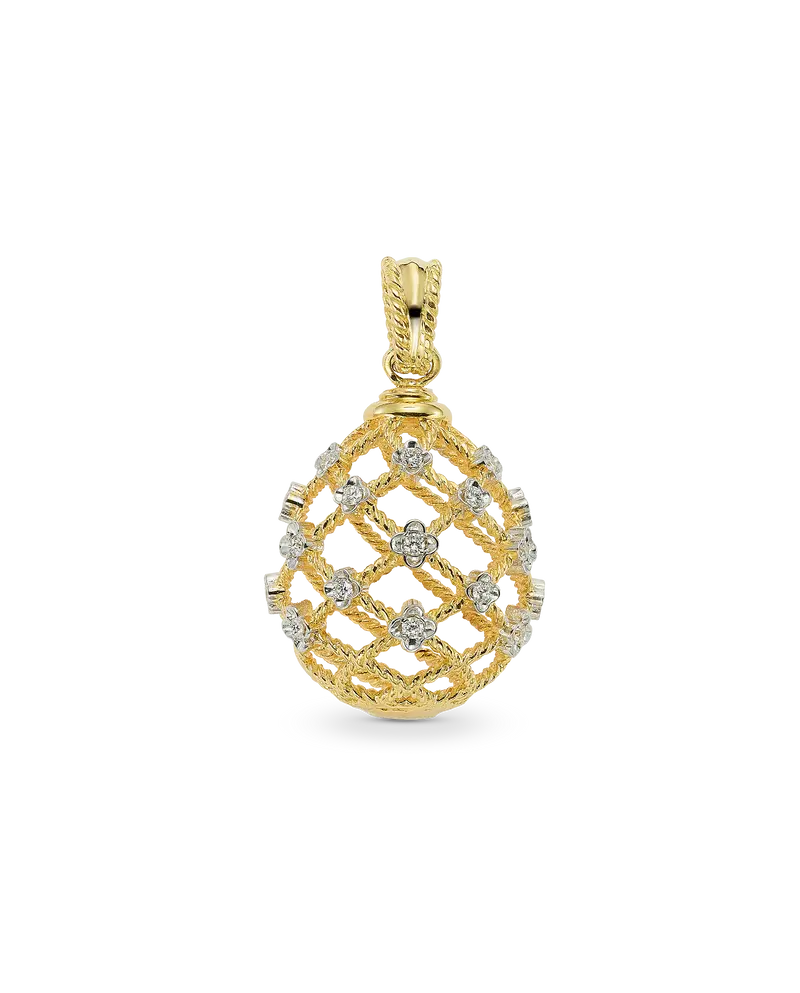 Colgante Colón diamantes, oro