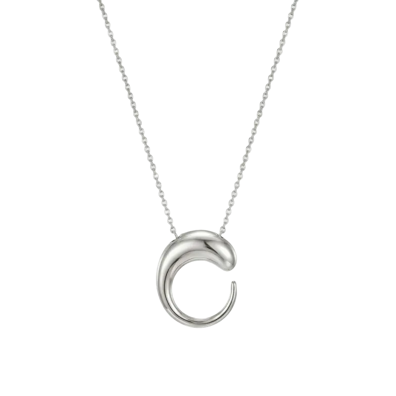 Colgante Creciente plata de ley 925