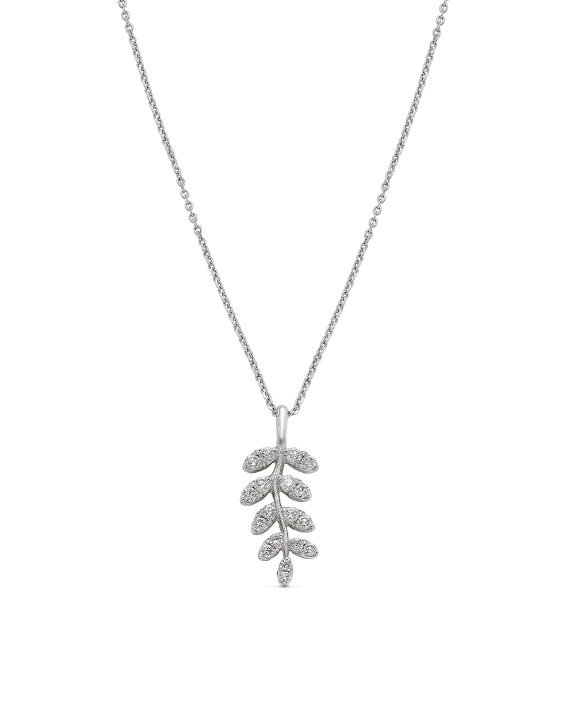Colgante Francesca diamantes, oro blanco