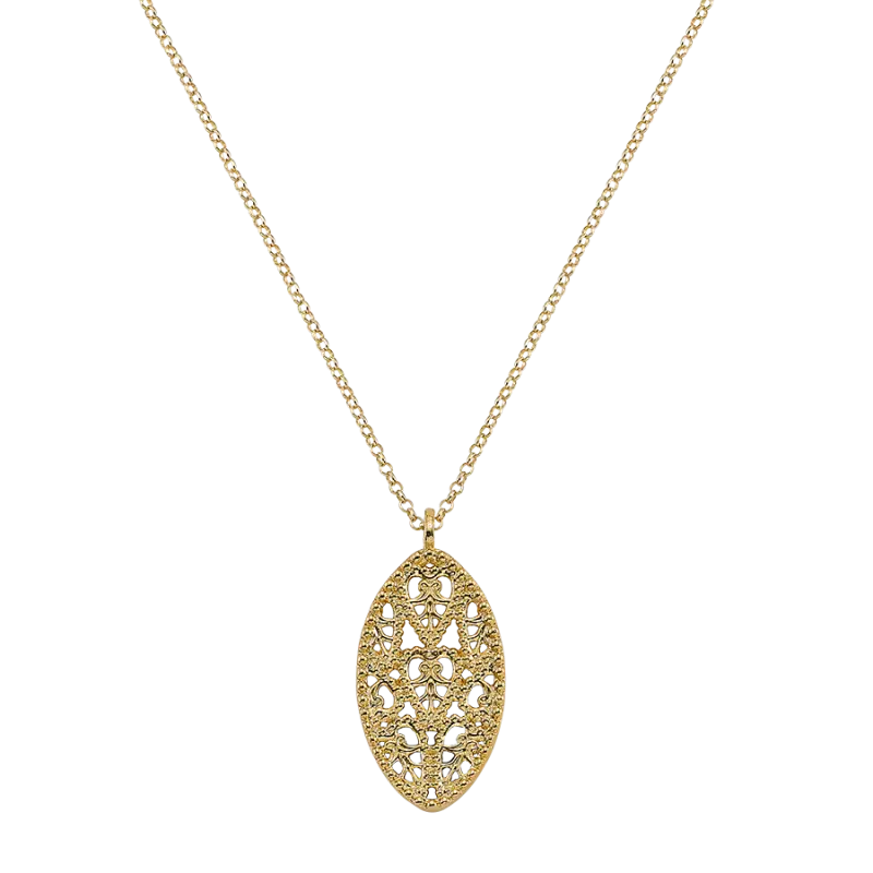 Colgante Liuva, plata dorada