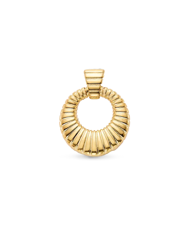 Colgante Met mini, plata dorada