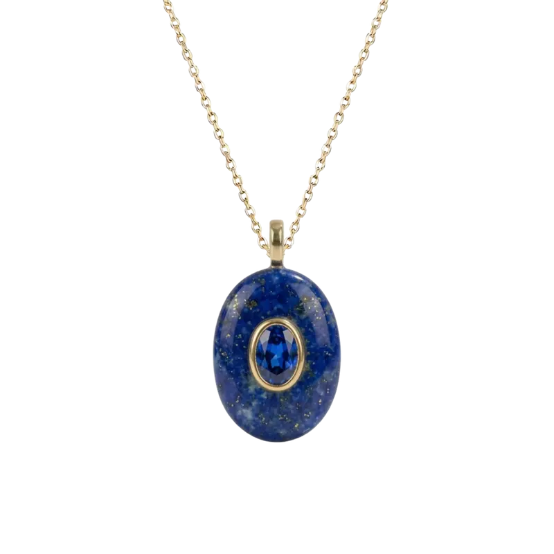 Colgante Óvalo Lapislázuli