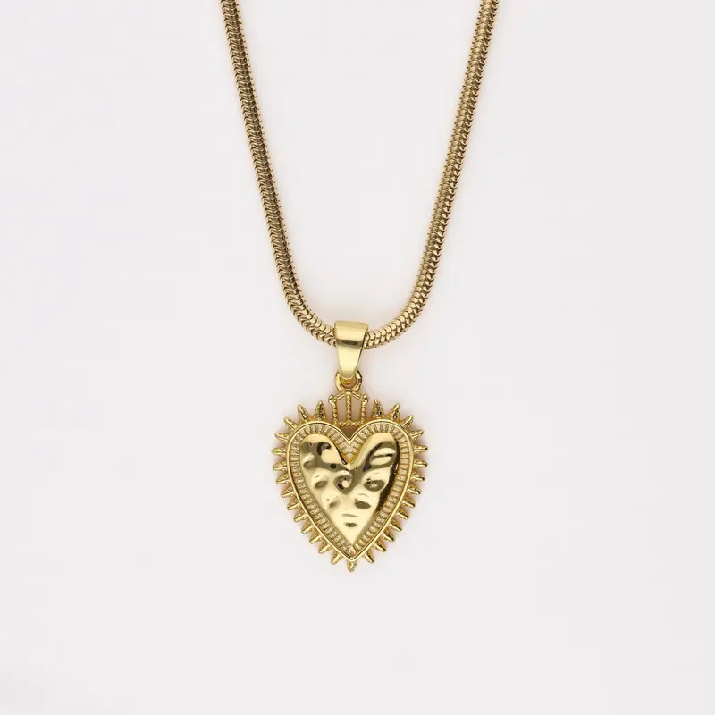 Colgante Sagrado corazón Protection oro 2 cm