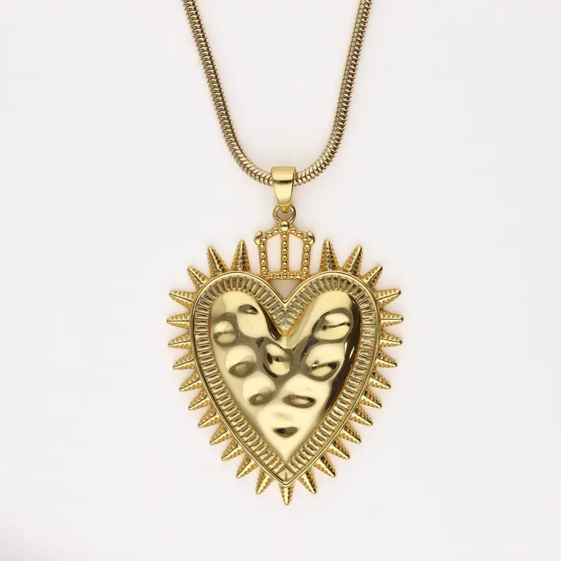 Colgante Sagrado corazón Protection oro 4 cm