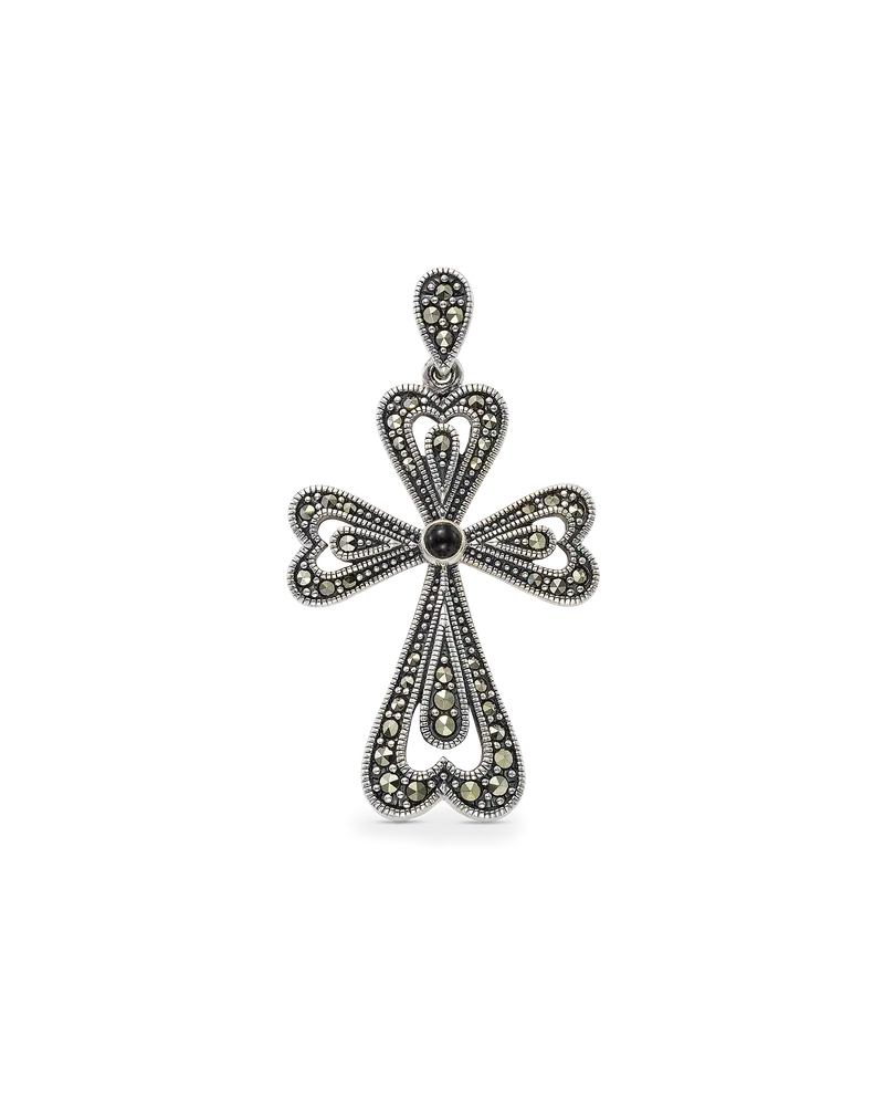 Colgante Tian Ónix, plata