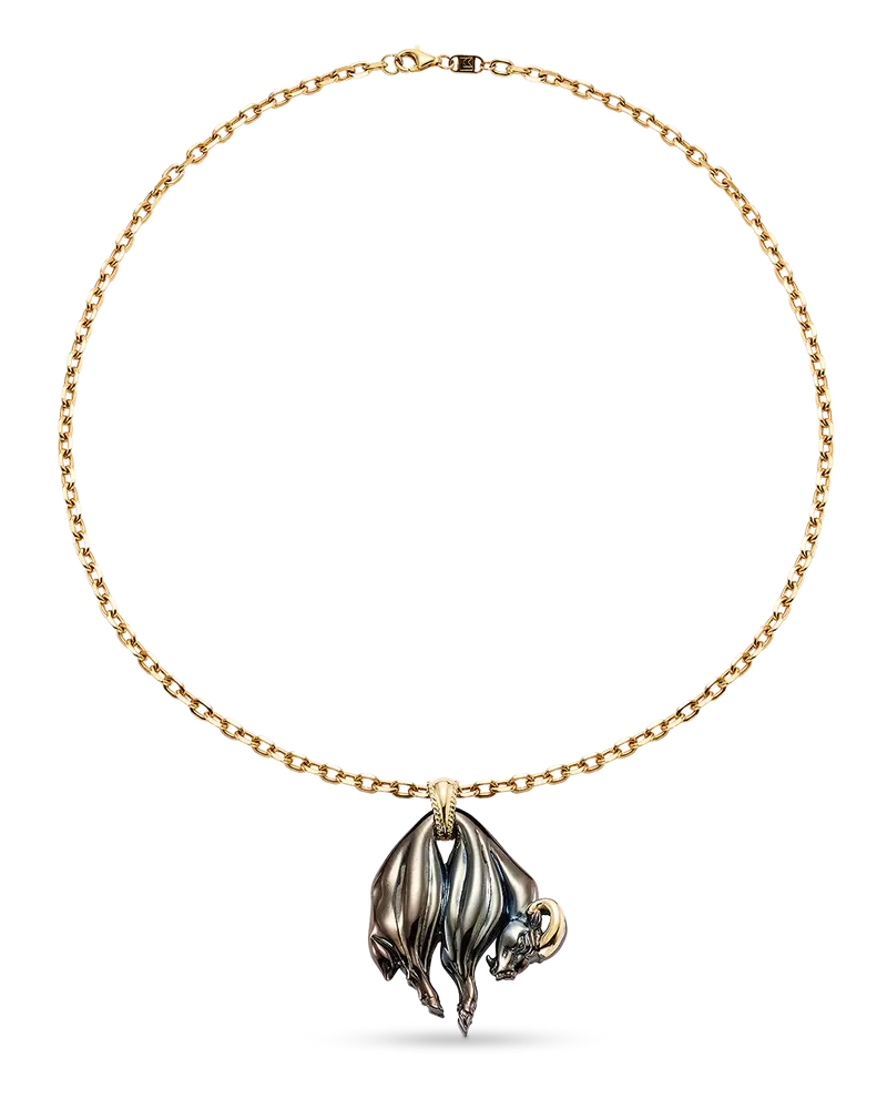 Colgante Toisón negro, oro