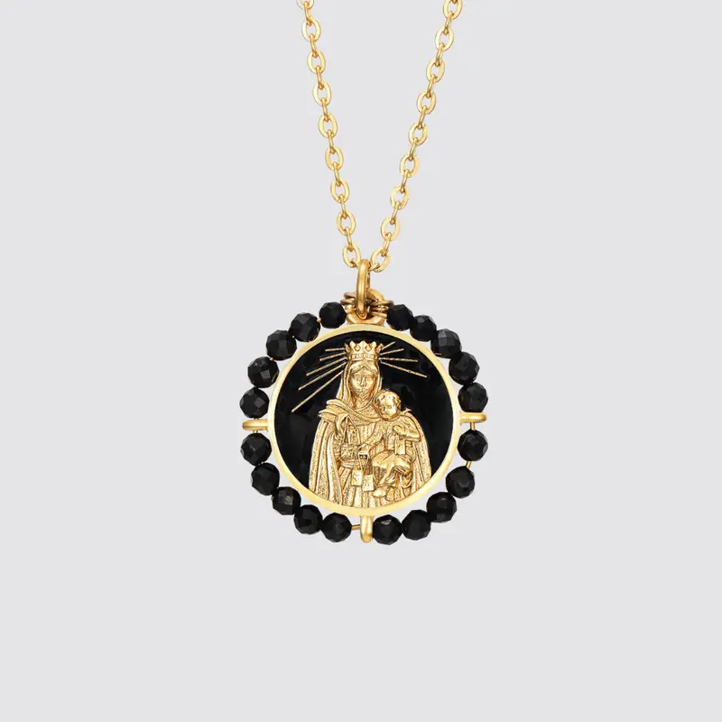 Colgante Virgen del Carmen Ónix