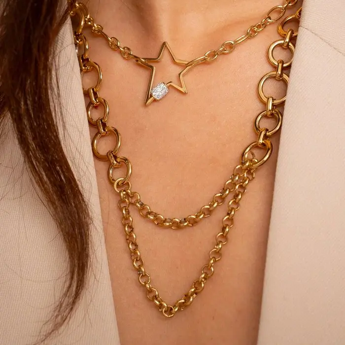 Collar acero inoxidable aros Londres
