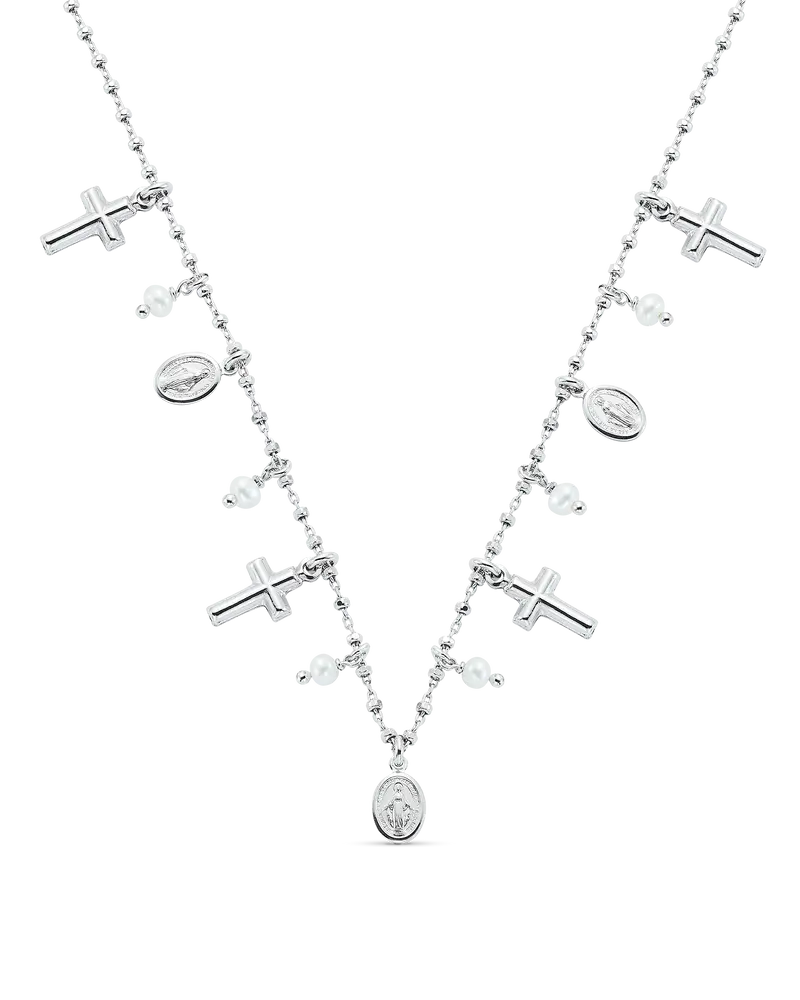 Collar Azalia, plata