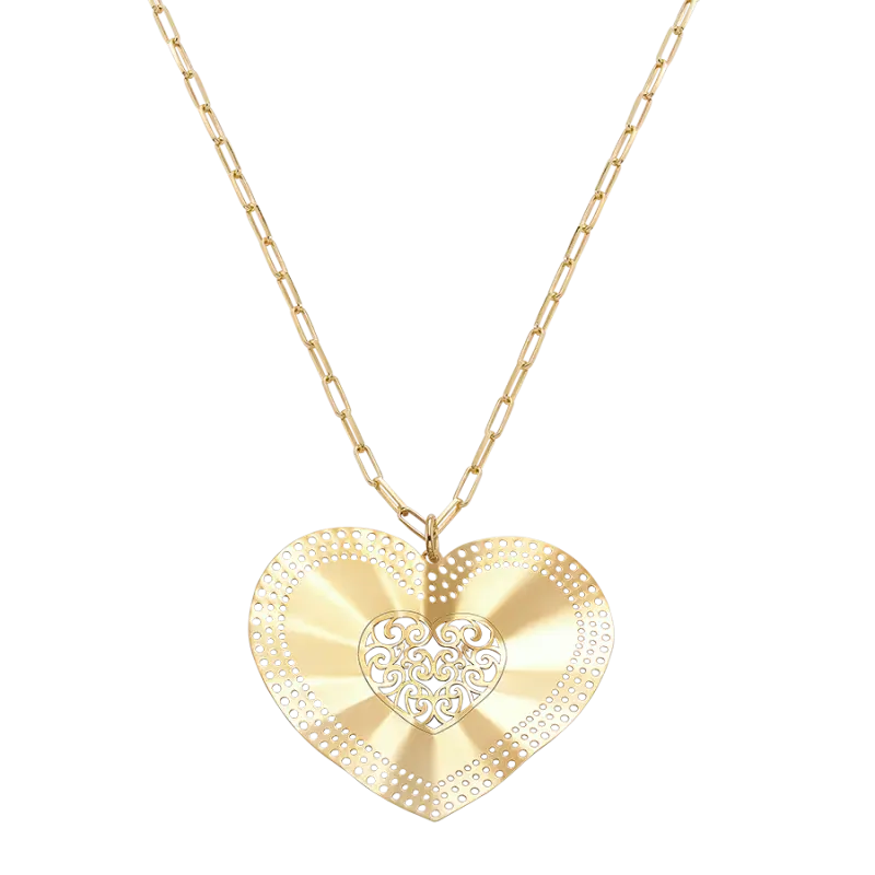 Collar Benat, plata dorada