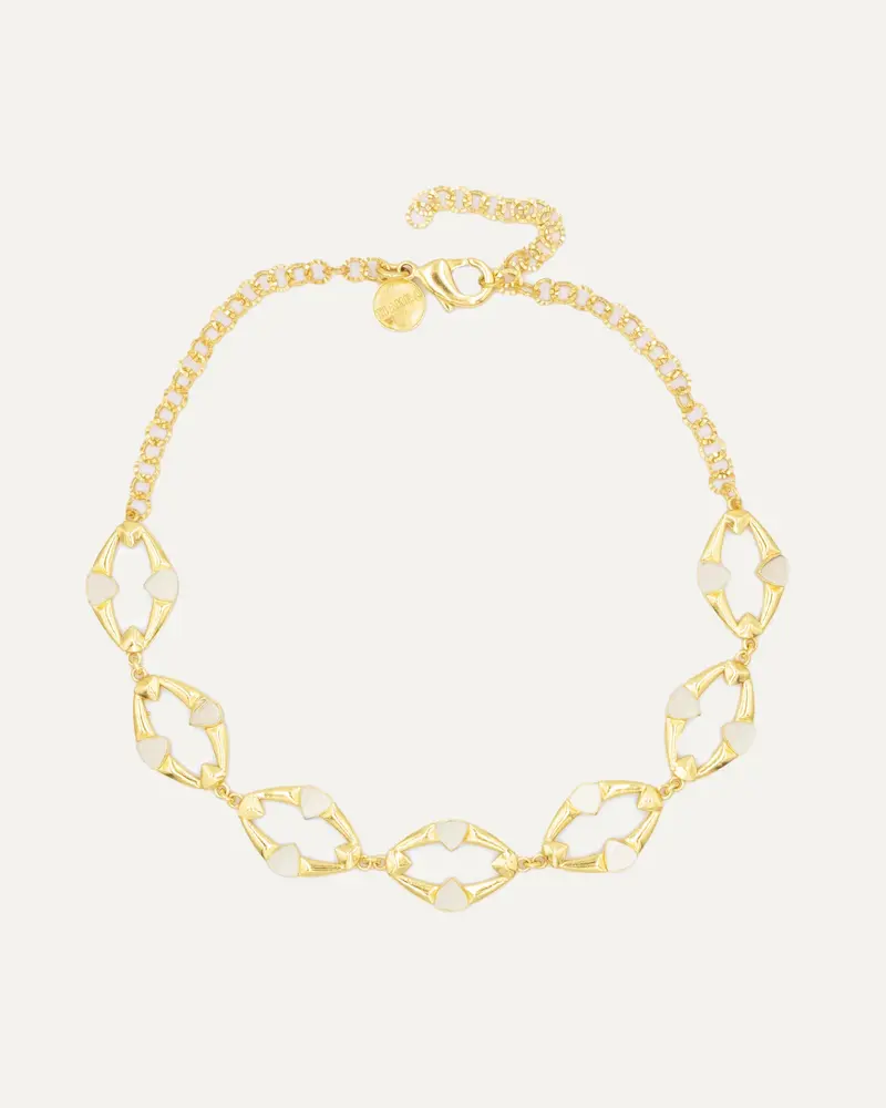 Collar Dahana Dorado Madre Perla
