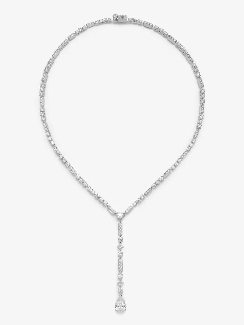 Collar de Alta Joyería en oro blanco de 18K con diamantes