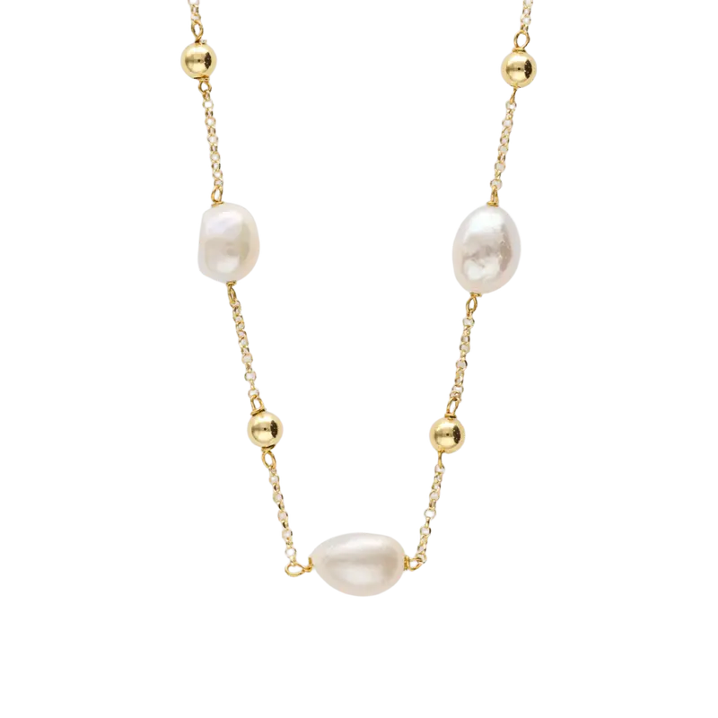 Collar de perlas y bolitas Grace