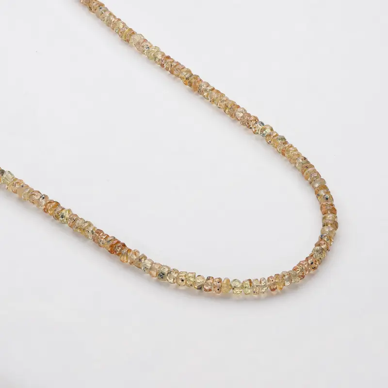 Collar de piedra preciosa Zafiro Padparadscha de Bendita Eva