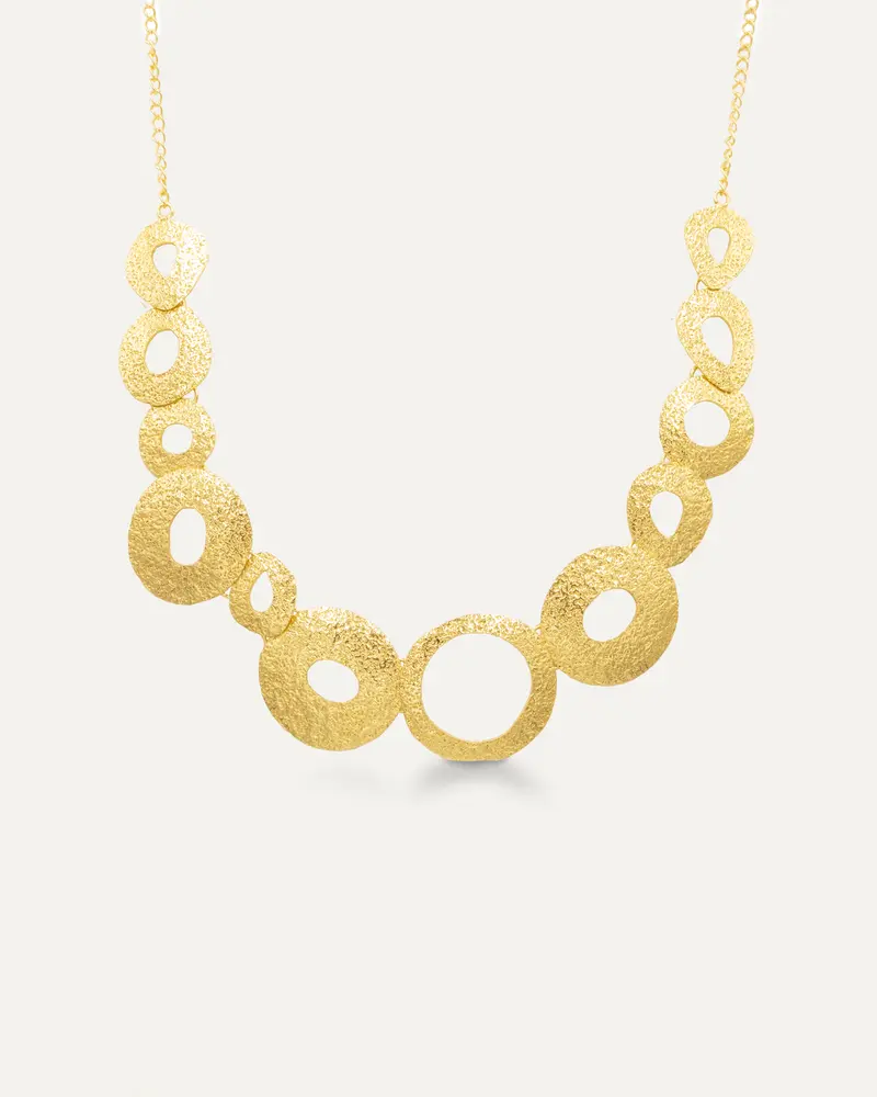 Collar Dorado Circulos
