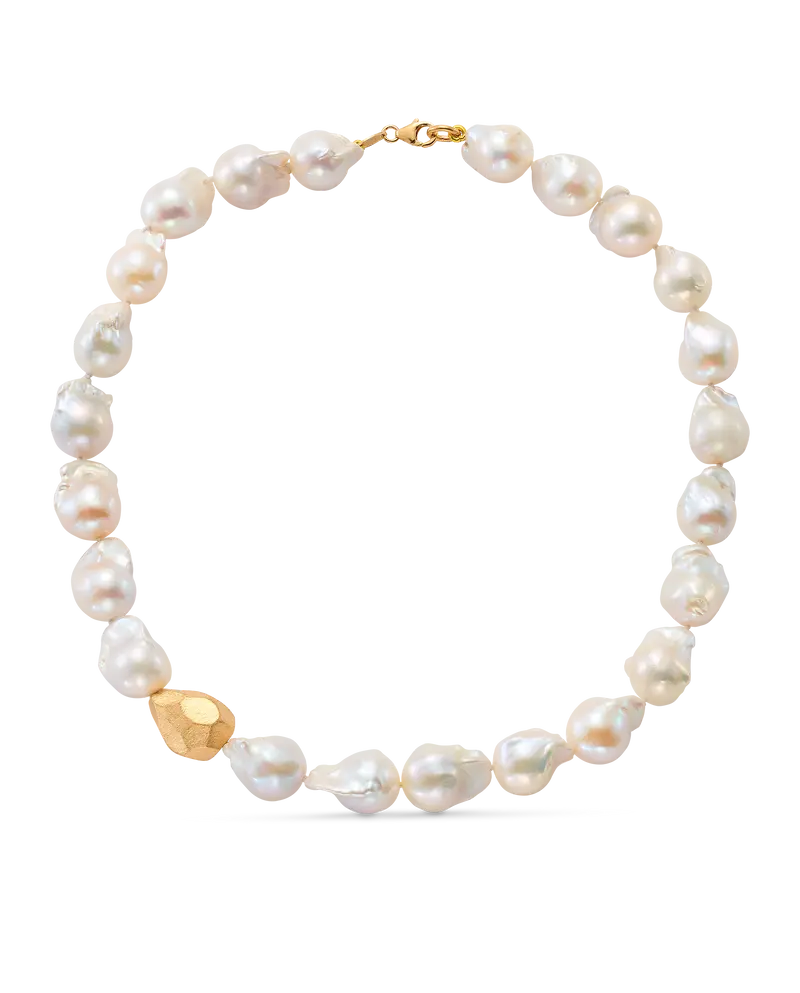 Collar Golden Nugget, plata dorada