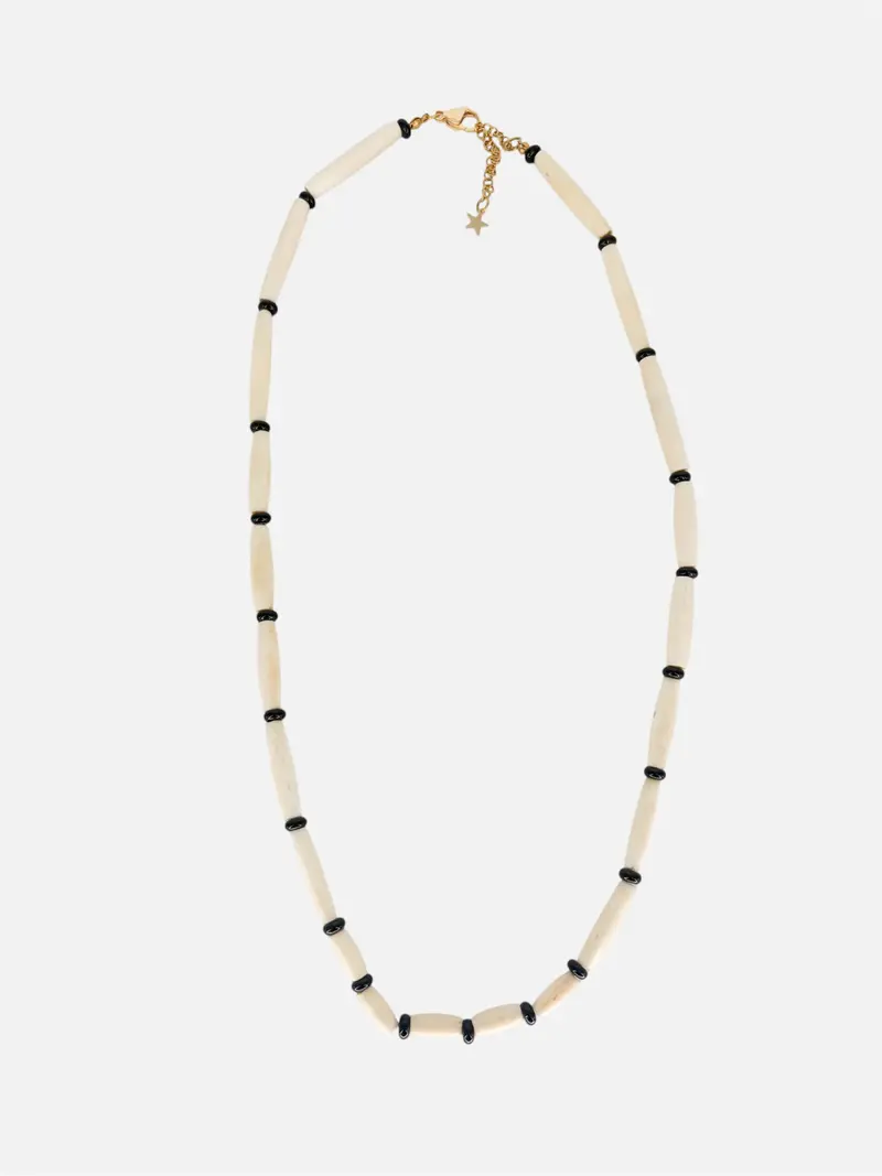 Collar Hueso Largo Negro