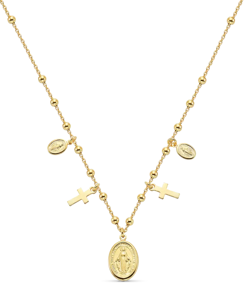 Collar Keila, plata dorada