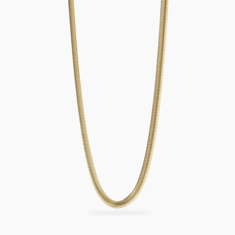 Collar Kidult dorado con cadena snake 851086