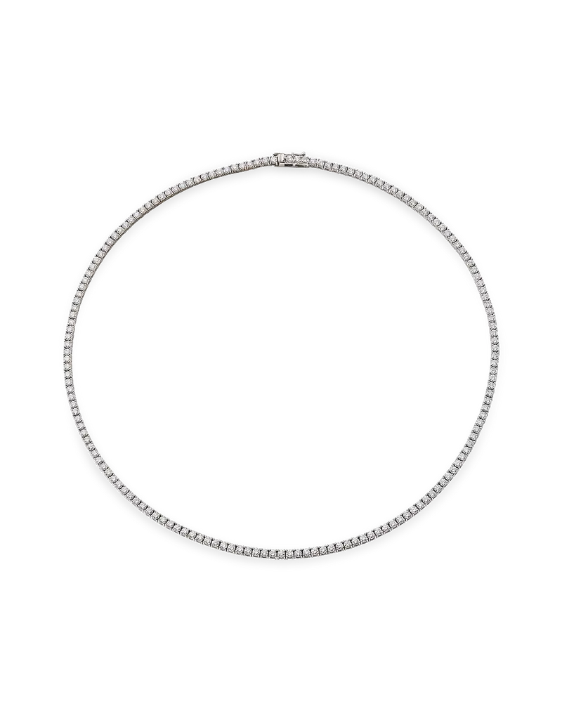 Collar Lady Diamond diamantes, oro blanco