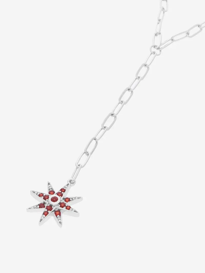 Collar Lariat Escarlata