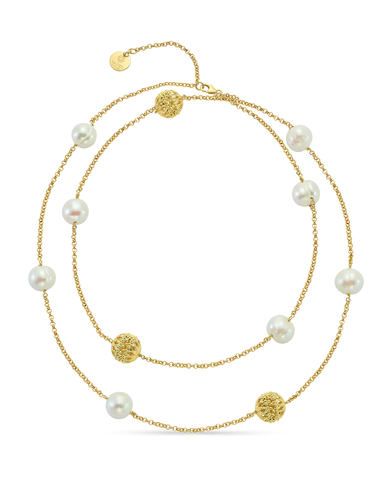 Collar Moraira, plata dorada