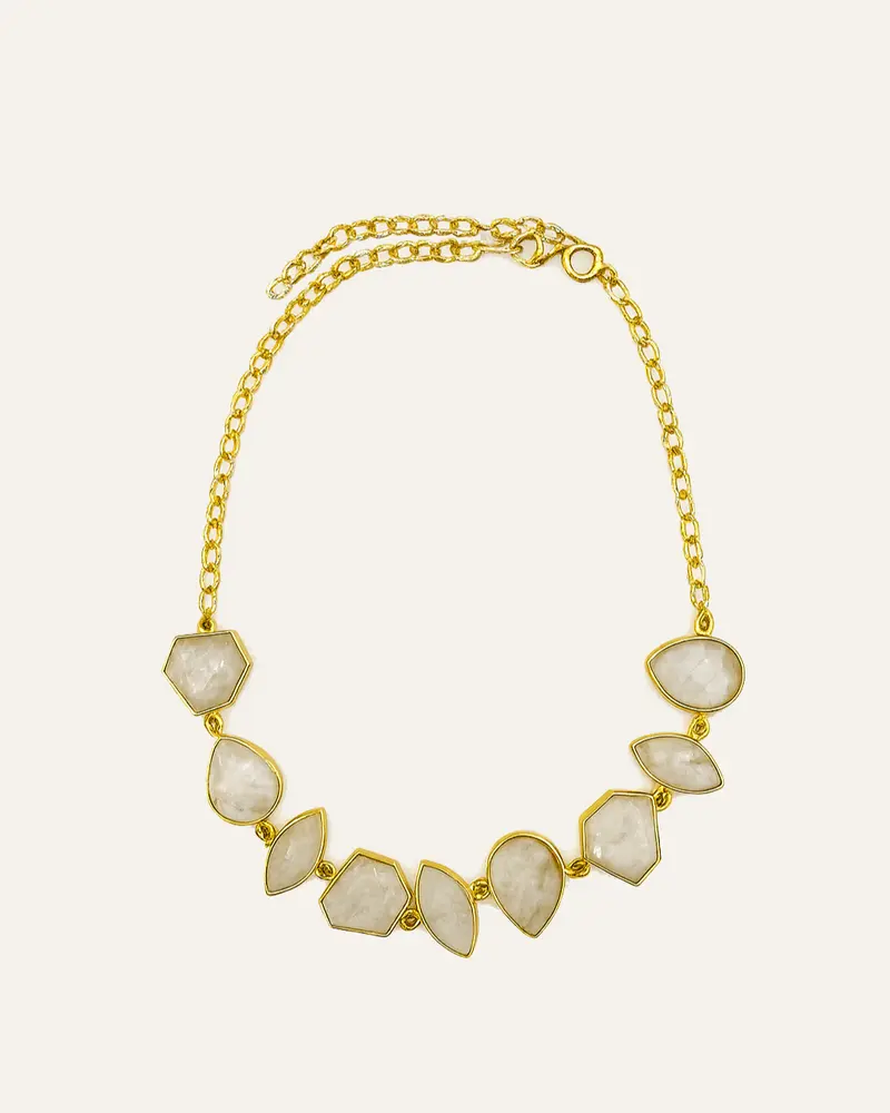 Collar Nahara Dorado Madre Perla