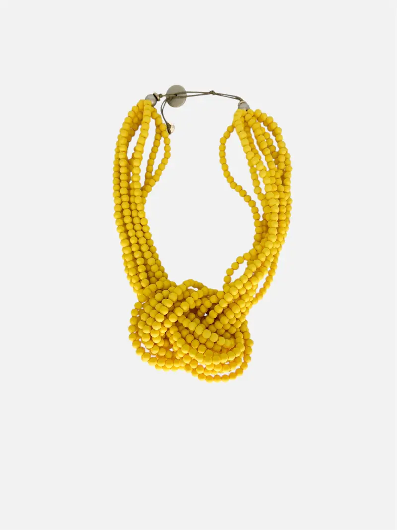 Collar Nudo Amarillo