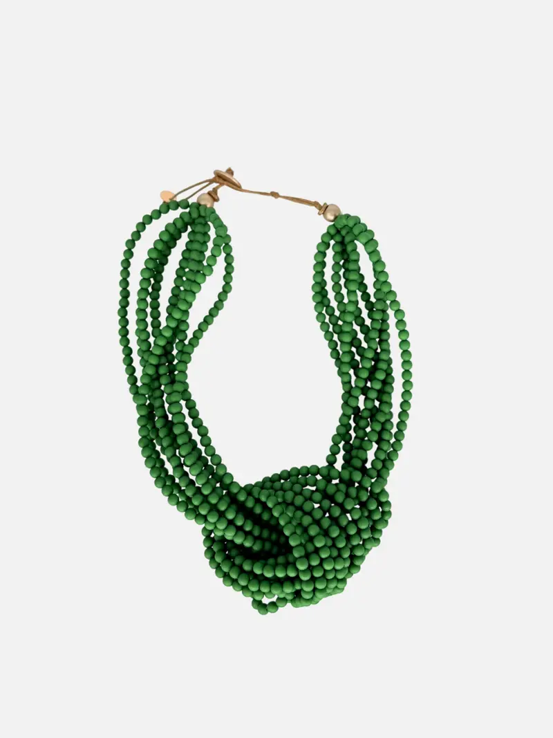 Collar nudo Verde