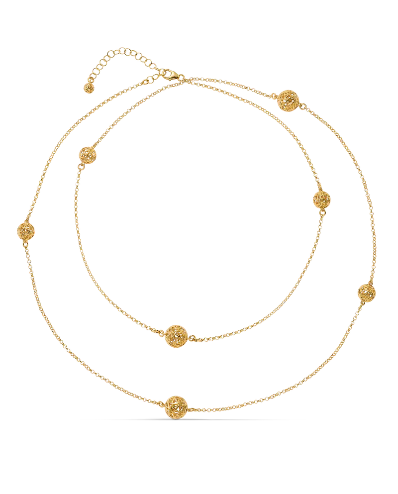 Collar Urales, plata dorada