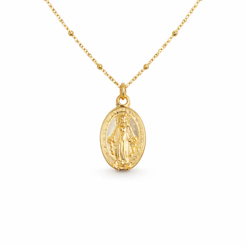 Collar VIRGEN MILAGROSA DORADO