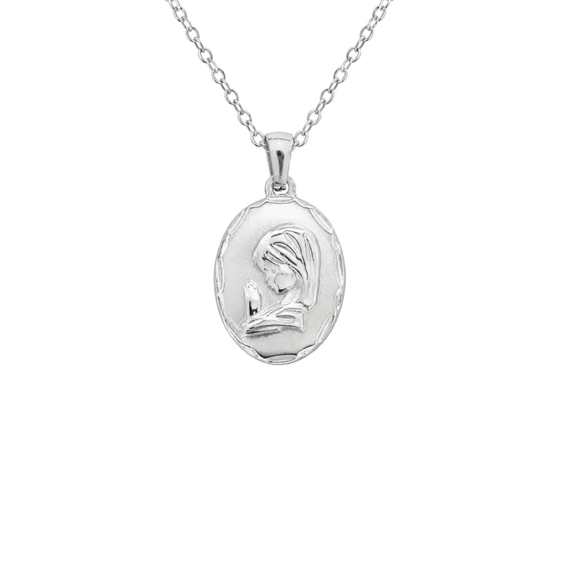 Collar VIRGEN NIÑA PLATEADO