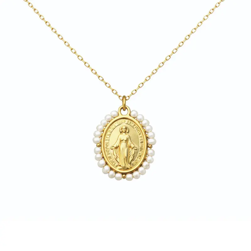 Collar VIRGEN PERLAS NATURALES