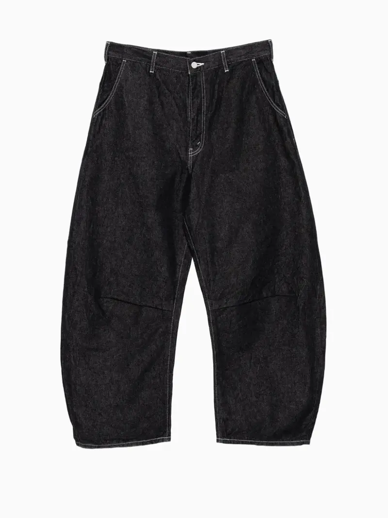 Contrast-stitch jeans