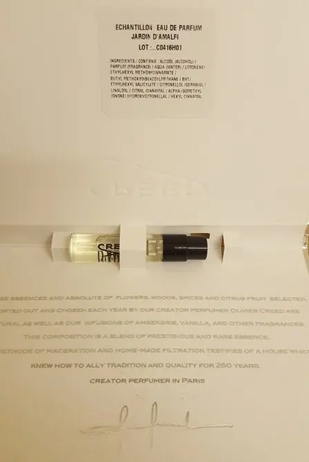 Creed Jardin d Amalfi muestra de perfume oficial 2,5 ml probador de perfume