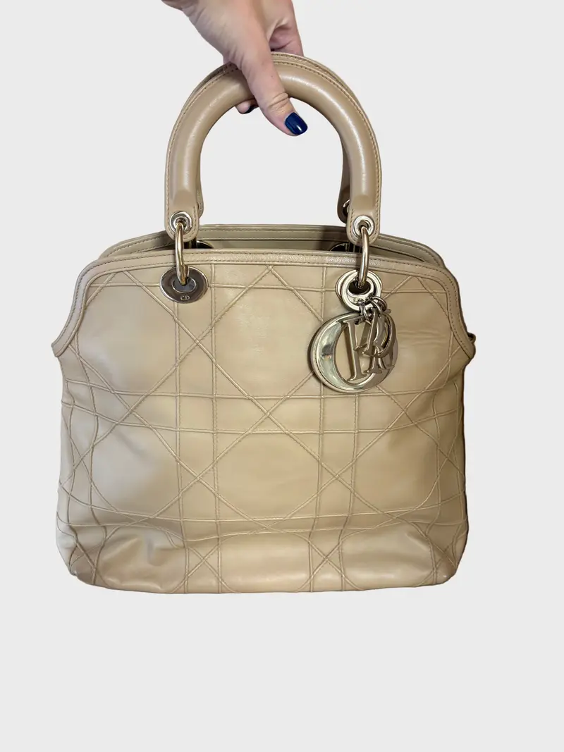Dior Granville large tote beige camel bandolera