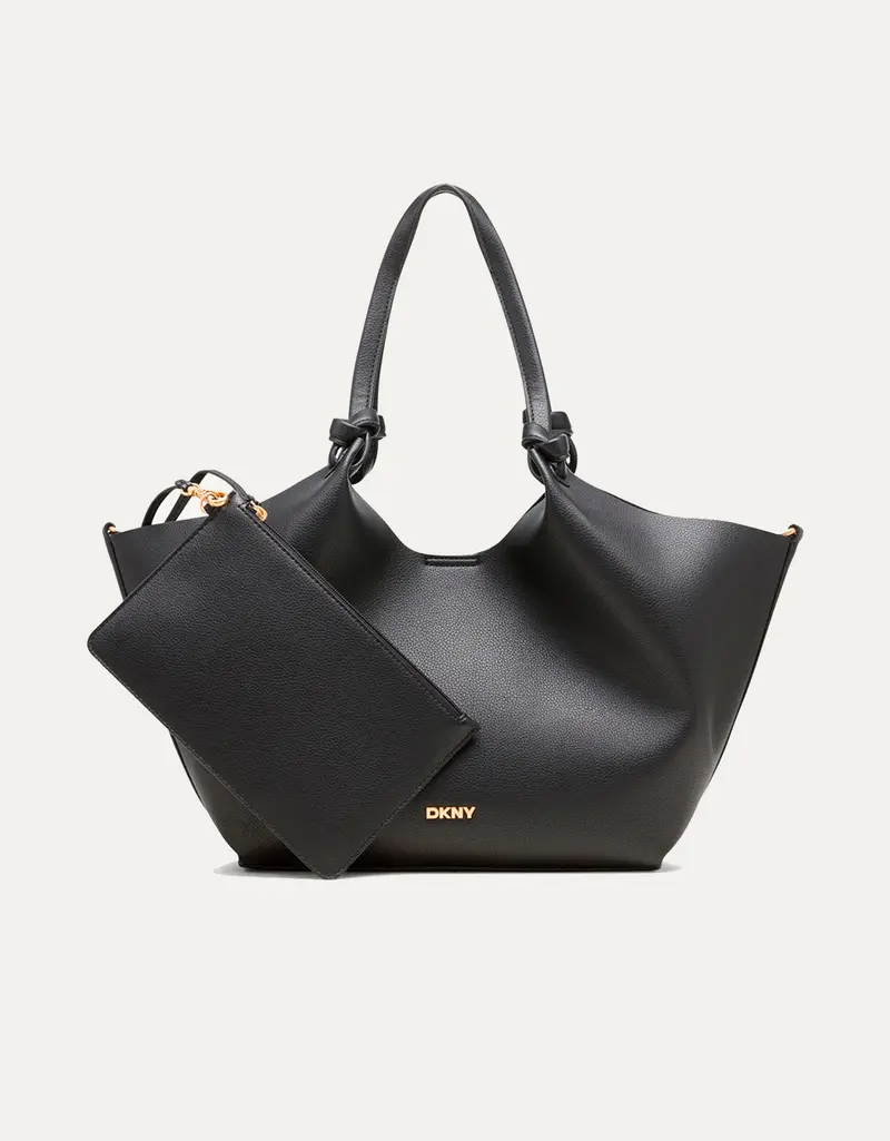 DKNY PAULA MD TOTE BLACK/GOLD R42BAE49 91232