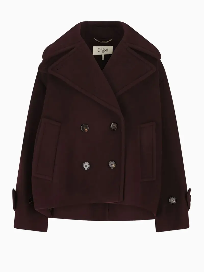 Double-breasted short jacket