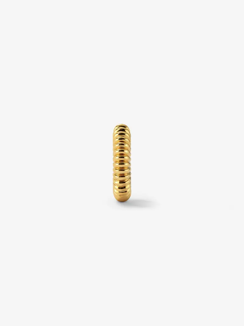 Earcuff gallonado de oro amarillo de 18K