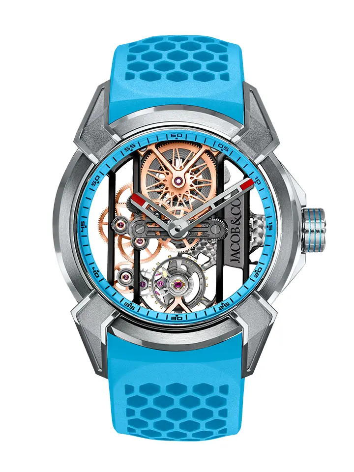 EPIC X SKELETON 44MM SKY BLUE