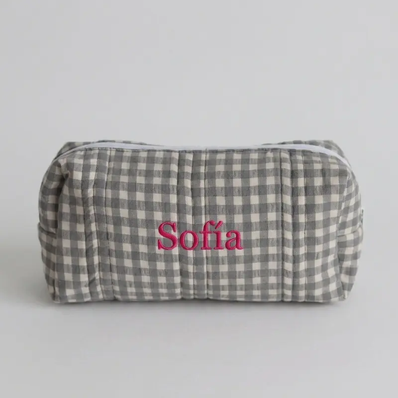 ESTUCHE VICHY GRIS