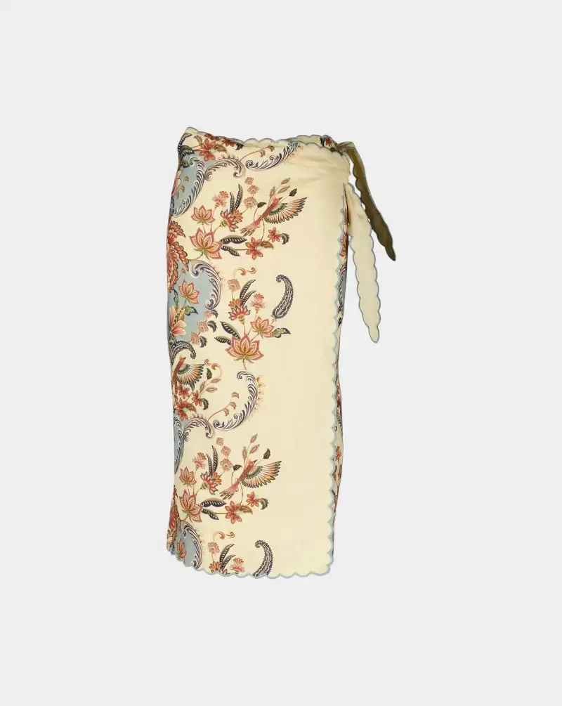 Falda Farm Rio Boho Beauty Butter Midi Skirt