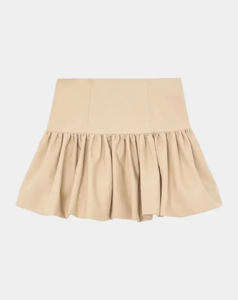 Falda Ganni Double Cotton Mini Skirt
