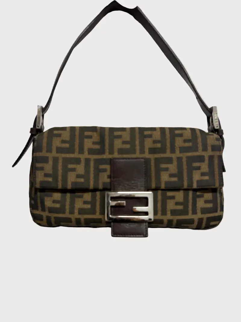Fendi Baguette Zucca Marrón Vintage